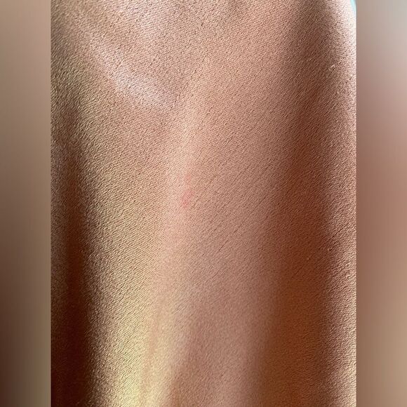 Alice + Olivia Harmony Slip Dress Women 2 Rose Tan Polyester Blend Cowl Neck NWT - Picture 14 of 15